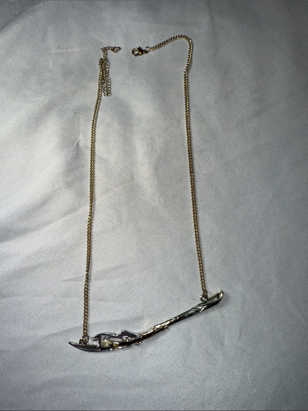 Gold-Tone Loki Marvel Avengers Scepter Pendant  Necklace - Elegant